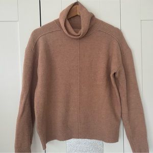 Banana Republic Mauve Turtleneck Sweater, XS, Wool blend, Like New